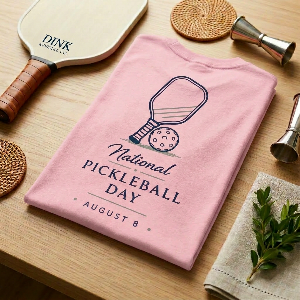 National Pickleball Day Tee — August 8 | Clean Lines, Big Holiday Energy
