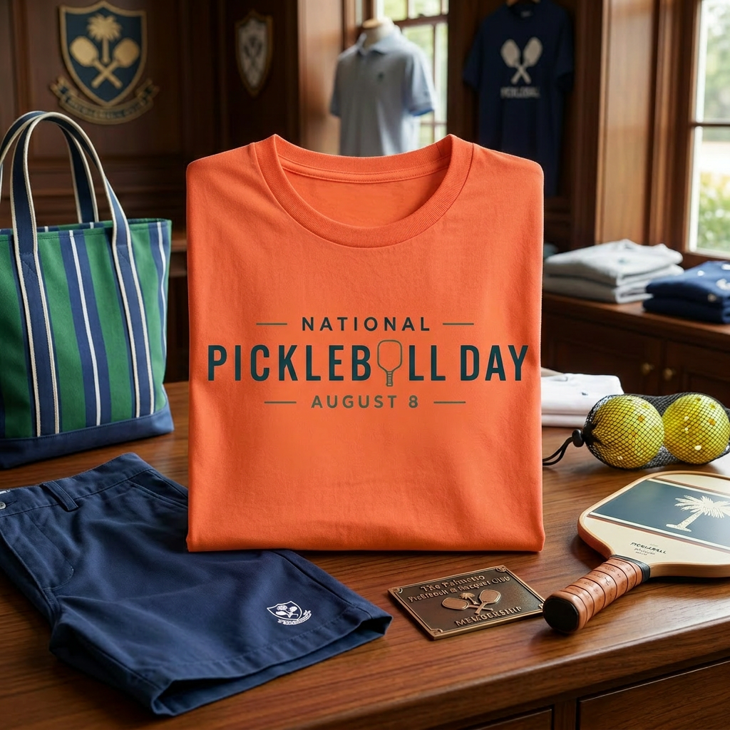 National Pickleball Day Tee — August 8 | Bold, Clean, No Notes