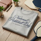 National Pickleball Day Tee — August 8 | Script Edition