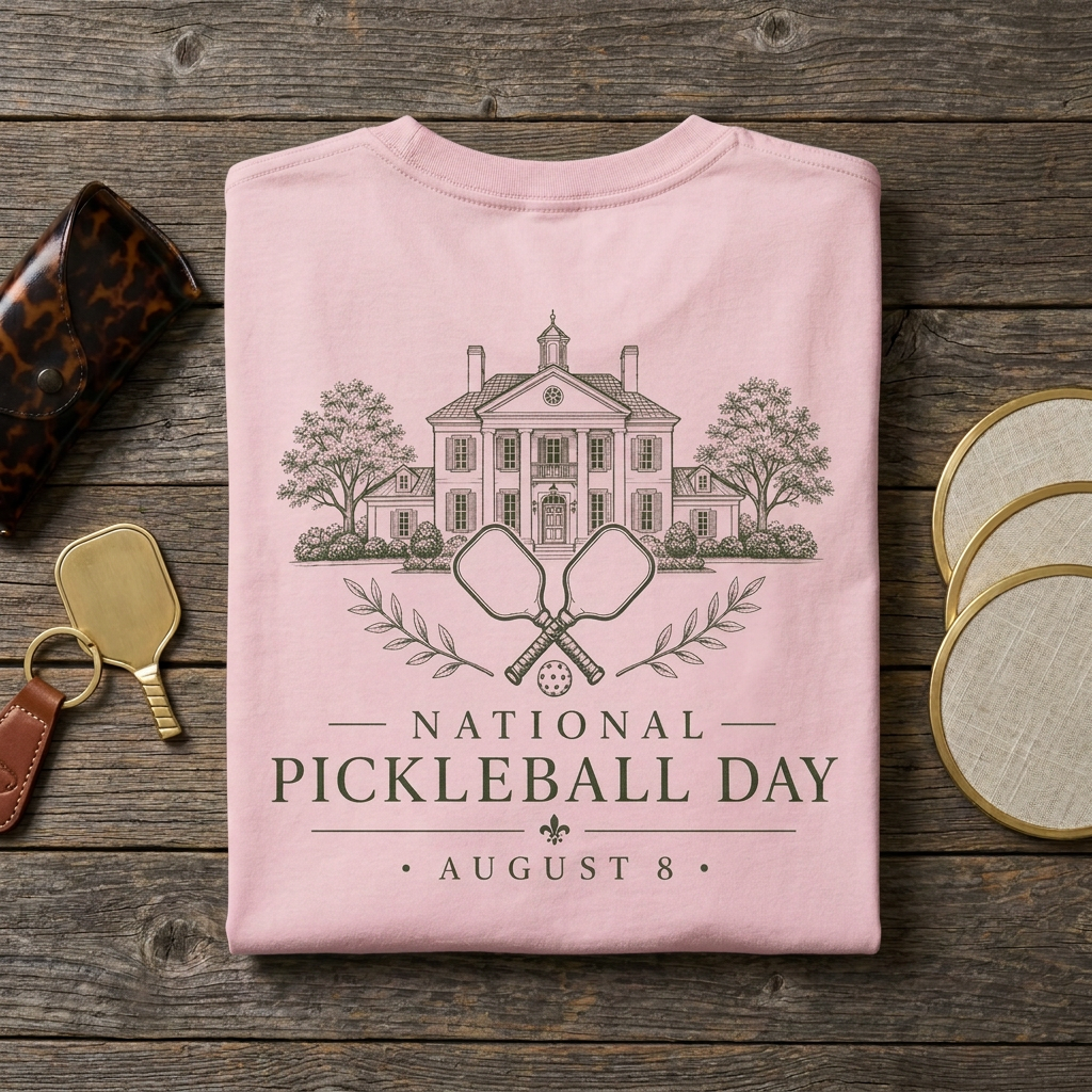 National Pickleball Day Tee — August 8 | The Estate Edition