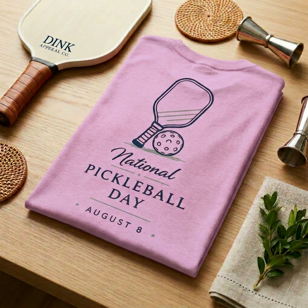National Pickleball Day Tee — August 8 | Clean Lines, Big Holiday Energy