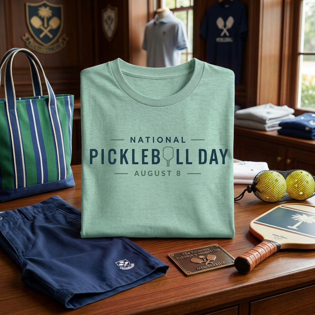 National Pickleball Day Tee — August 8 | Bold, Clean, No Notes