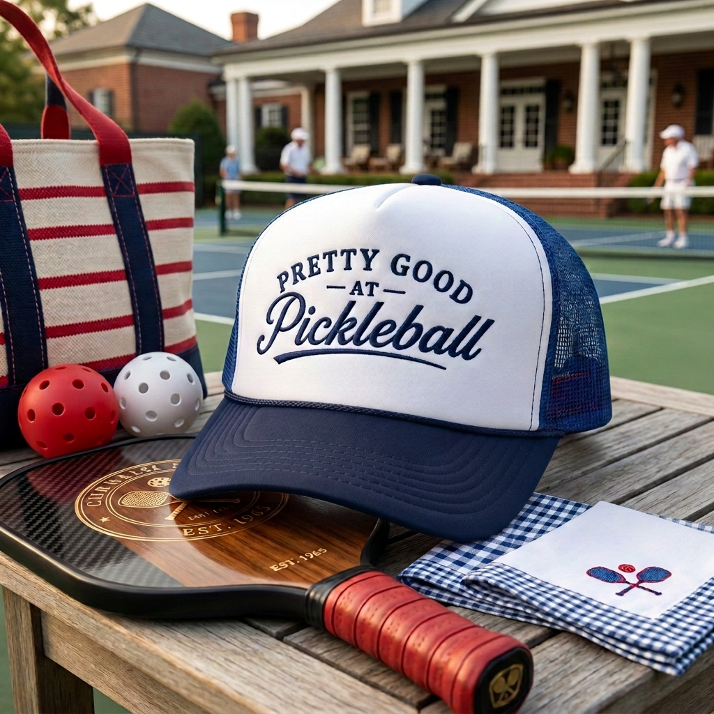 Pretty Good at Pickleball Trucker Hat — The Most Honest Hat on the Court