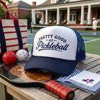 Pretty Good at Pickleball Trucker Hat — The Most Honest Hat on the Court