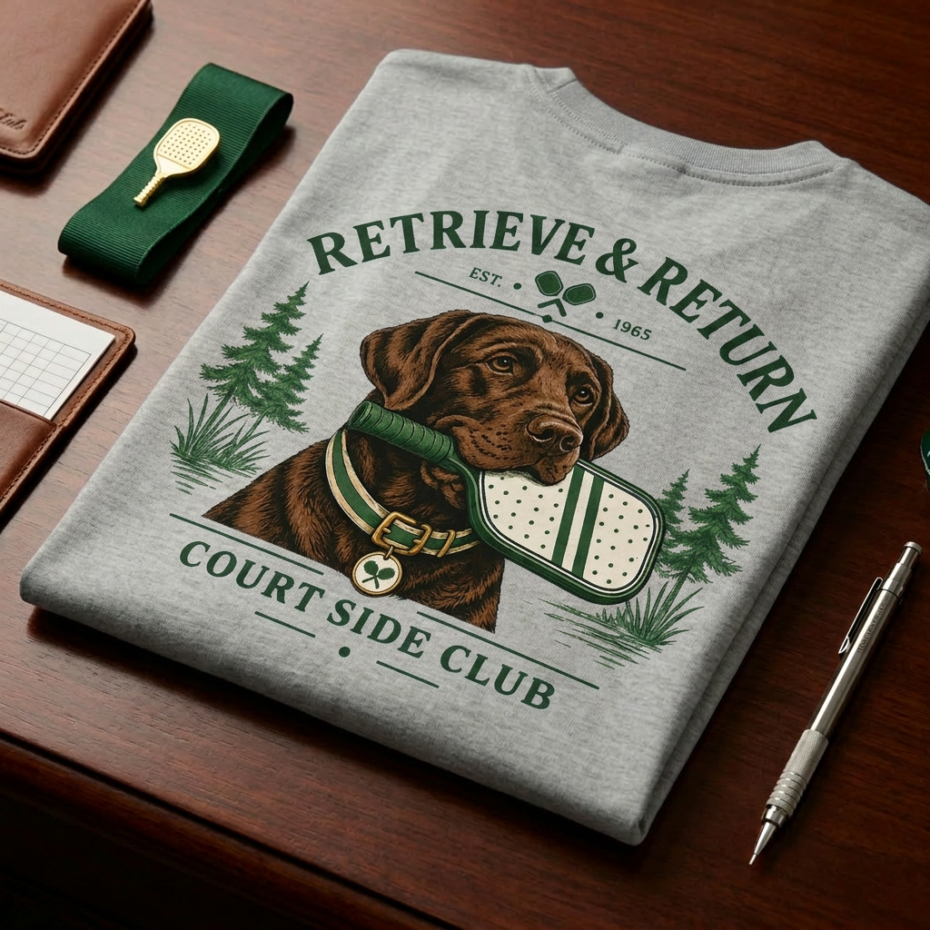 Retrieve & Return Tee — Court Side Club, Est. 1965
