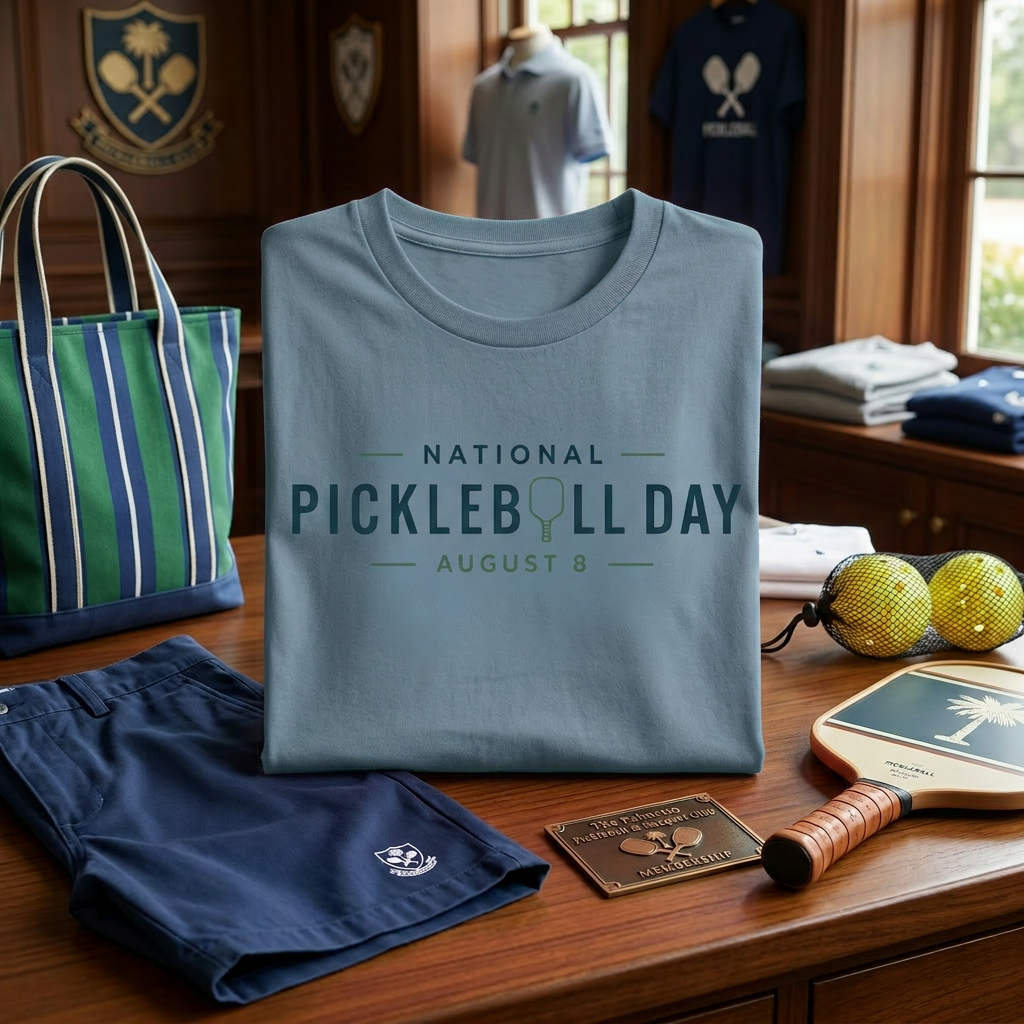 National Pickleball Day Tee — August 8 | Bold, Clean, No Notes