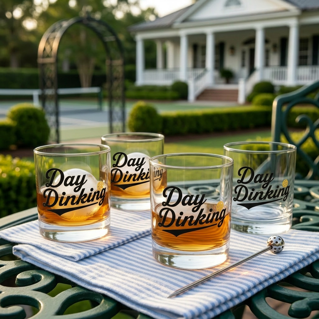 Day Dinking Lowball/Rock Glass — For the Player Who Earned This
