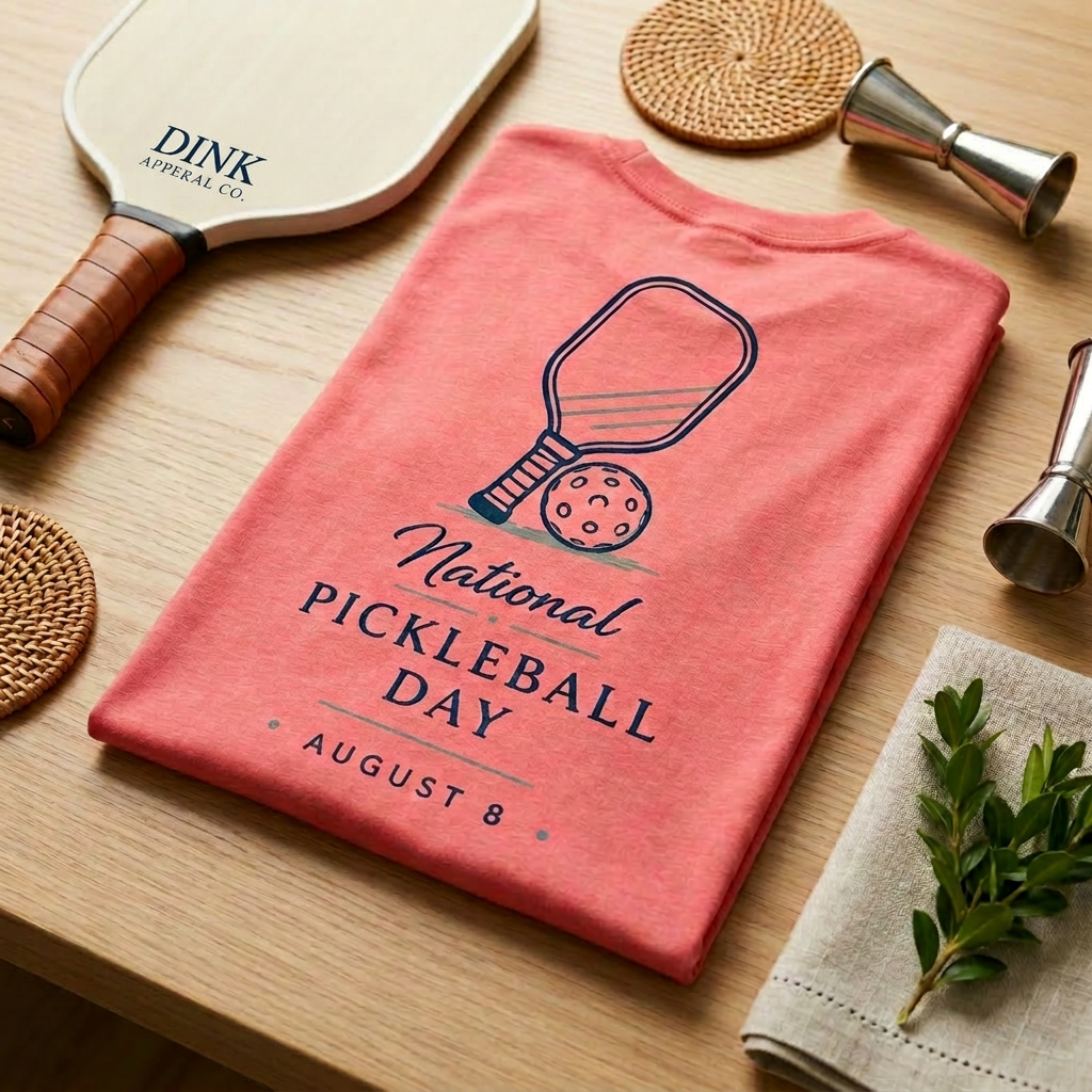 National Pickleball Day Tee — August 8 | Clean Lines, Big Holiday Energy