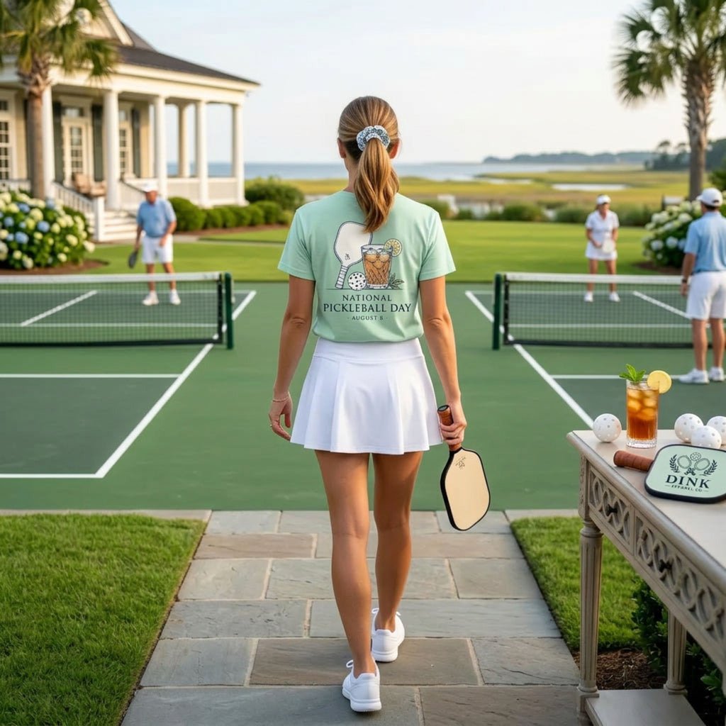 National Pickleball Day Tee — August 8 | Paddle, Ball, Sweet Tea. Priorities Perfectly Set.