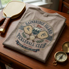 Bainbridge Island Pickleball Club Tee — Where the Game Began