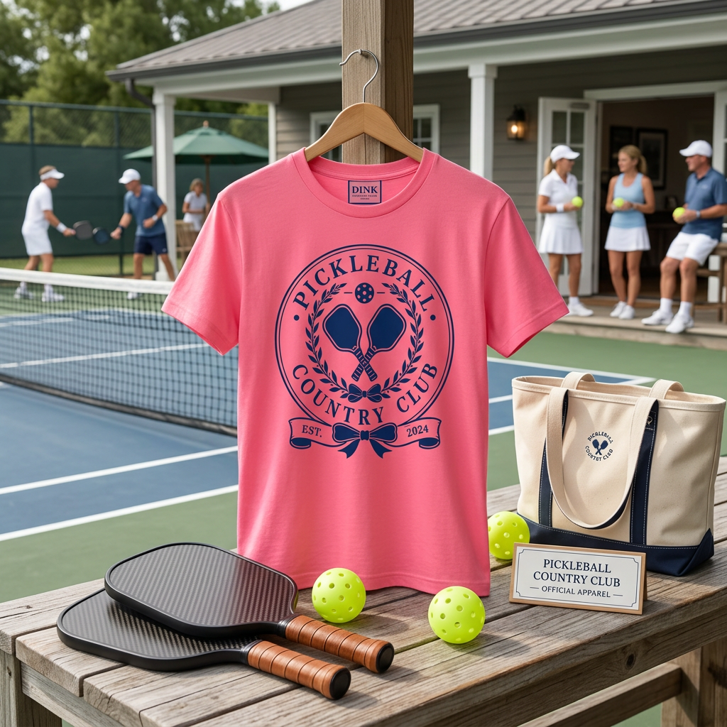 Pickleball Country Club Tee Est. 2024 — No Waitlist, No Dress Code, Just Dinks and Good Company