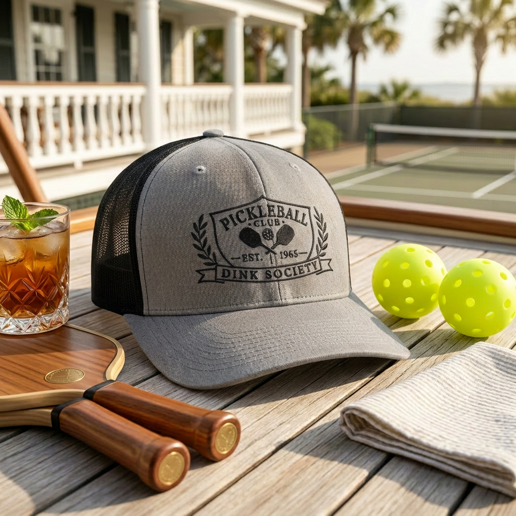 Dink Society Pickleball Club Trucker Hat — Est. 1965, Members Only