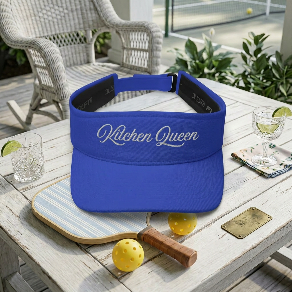 Kitchen Queen Visor — She Doesn't Just Own the Kitchen Line. She Rules It.