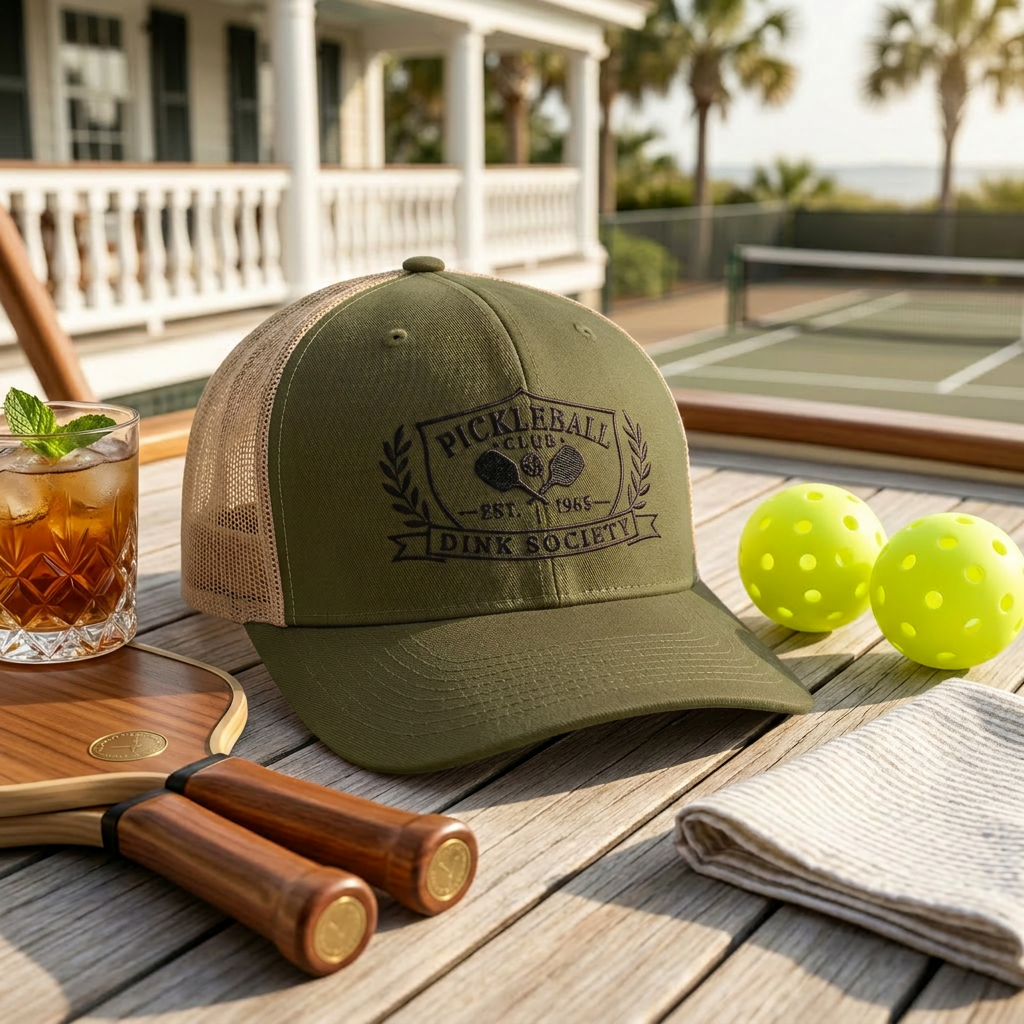 Dink Society Pickleball Club Trucker Hat — Est. 1965, Members Only