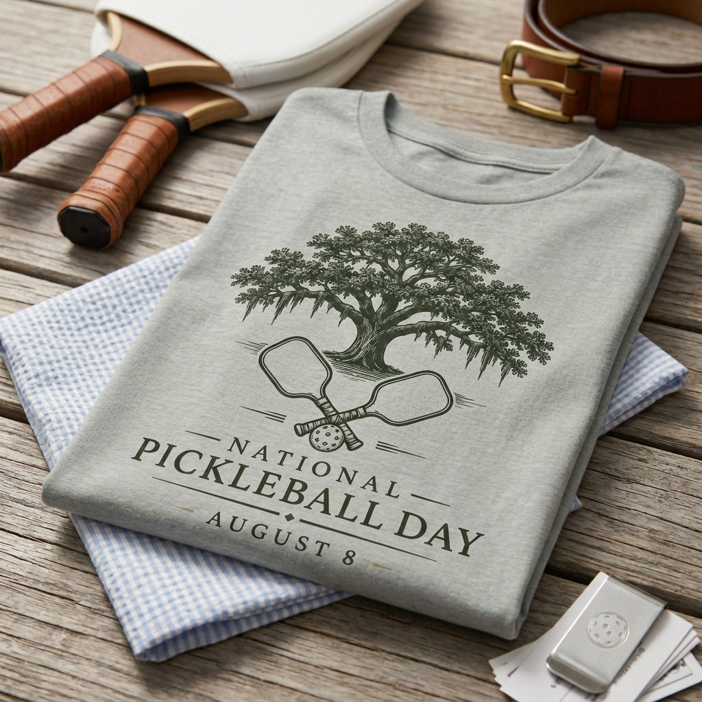 National Pickleball Day Tee — August 8 | Rooted in the Game
