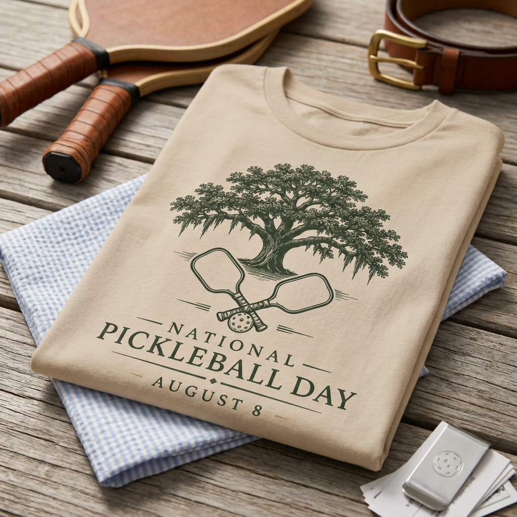 National Pickleball Day Tee — August 8 | Rooted in the Game