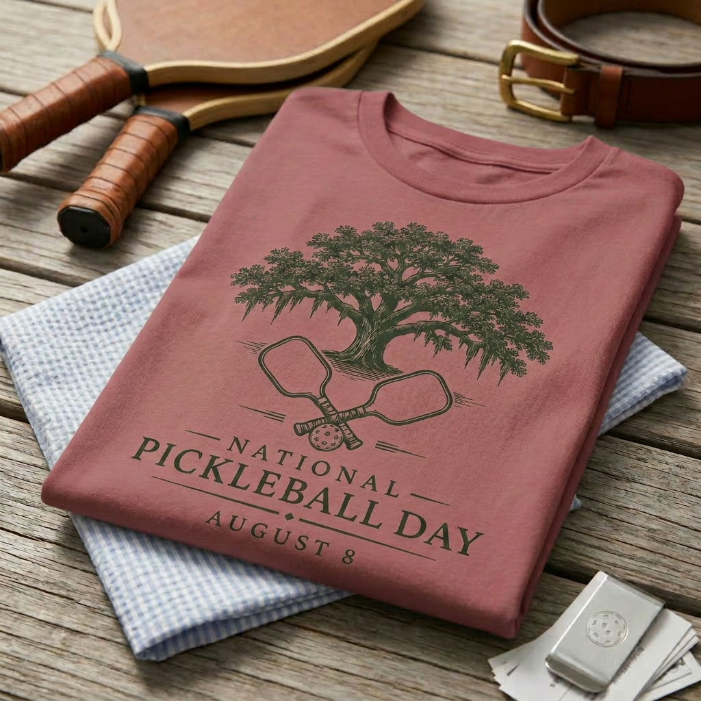 National Pickleball Day Tee — August 8 | Rooted in the Game