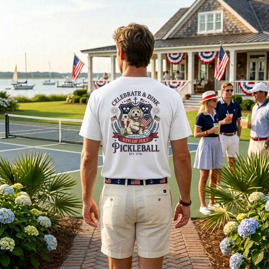 Celebrate & Dink 4th of July Pickleball Tee — Est. 1776, Dinking Since Independence