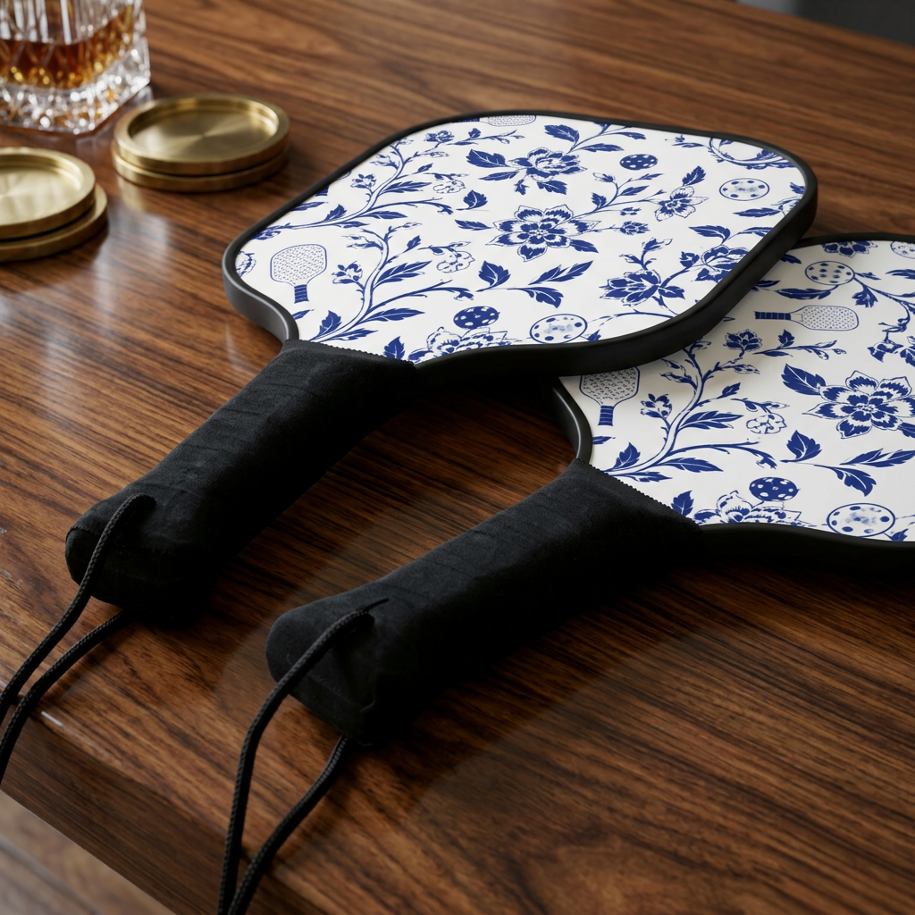 Blue Willow Pickleball Floral Paddle Set — The Most Beautiful Weapons at the Kitchen Line