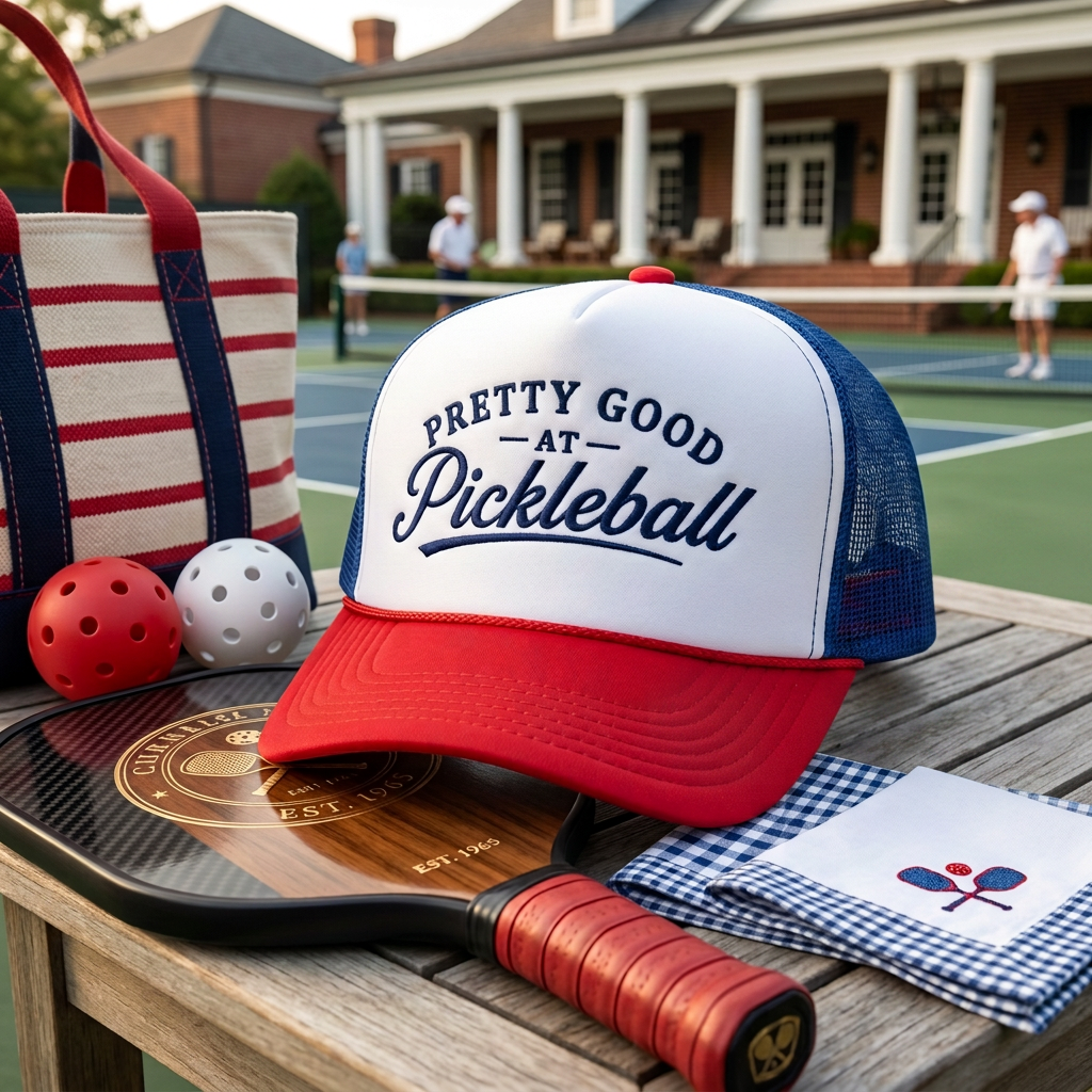 Pretty Good at Pickleball Trucker Hat — The Most Honest Hat on the Court
