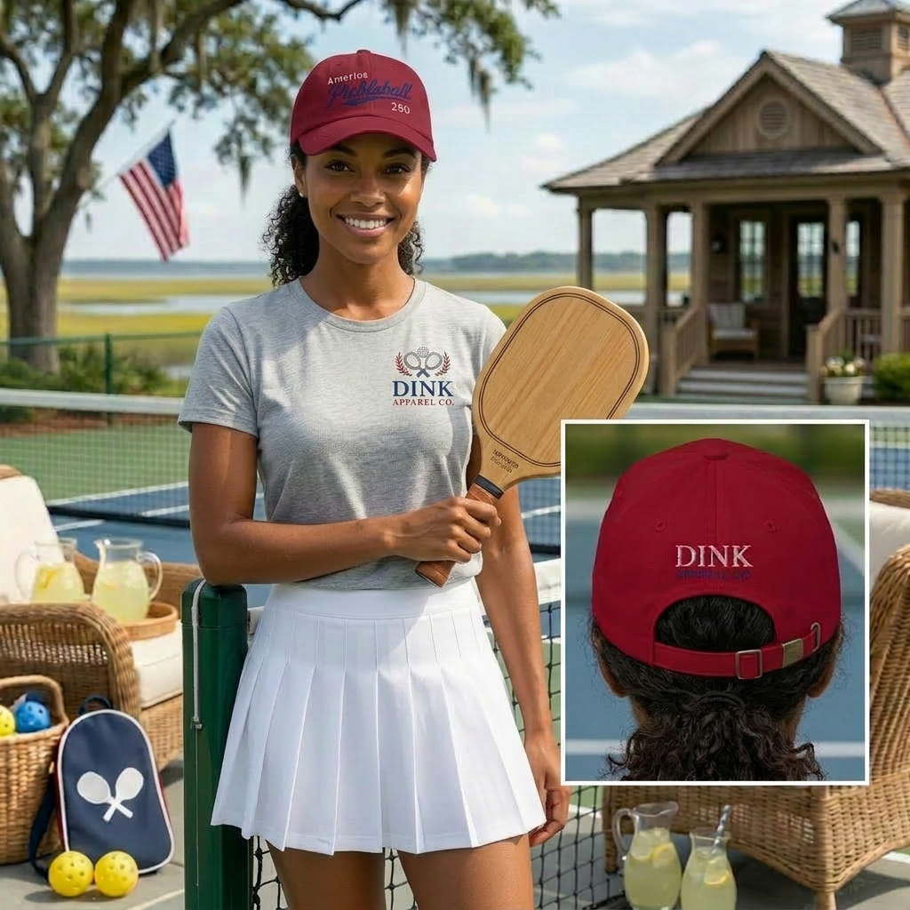 America Pickleball 250 Embroidered Dad Hat — Classic. Patriotic. Court Ready.