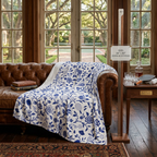 Blue Willow Dink & Unwind Pickleball Floral Throw Blanket — For the Player Who Has Earned Every Bit of This