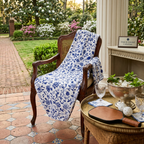 Blue Willow Dink & Unwind Pickleball Floral Throw Blanket — For the Player Who Has Earned Every Bit of This