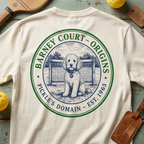 Barney Court Origins Tee — Pickle's Domain, Est. 1965