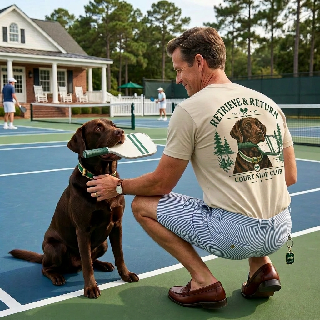 Retrieve & Return Tee — Court Side Club, Est. 1965