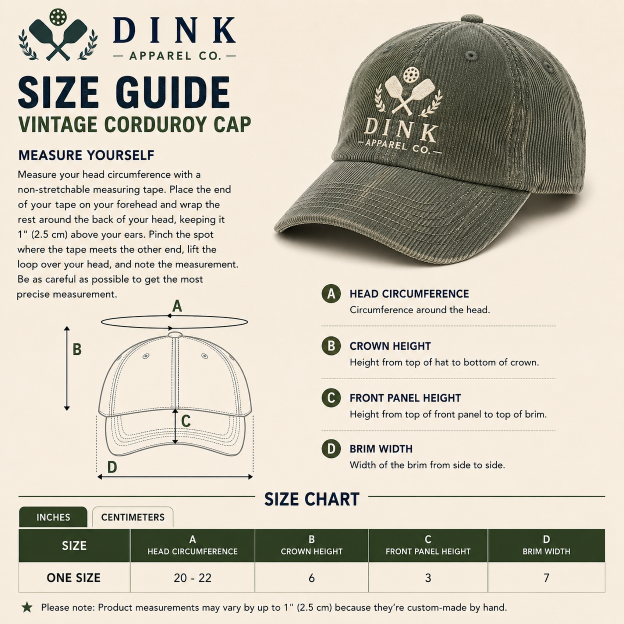 Southern Serve Est. 1965 Vintage Corduroy Cap — The Hat That Was Born Ready for This Moment