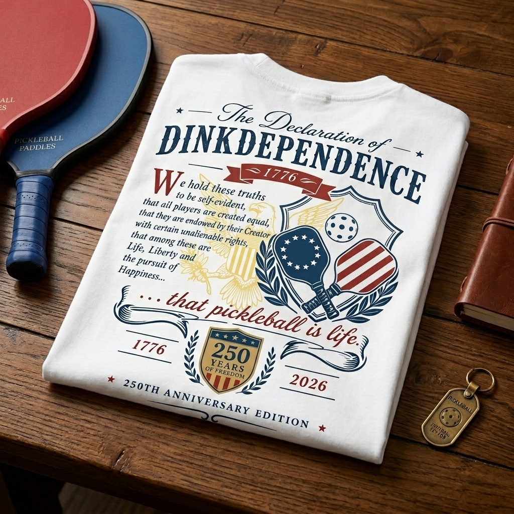 The Declaration of Dinkdependence Tee — 250th Anniversary Edition | 1776–2026