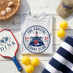 The Coastal Court Club Tee — Est. 2024, Where the Nets Meet the Sea
