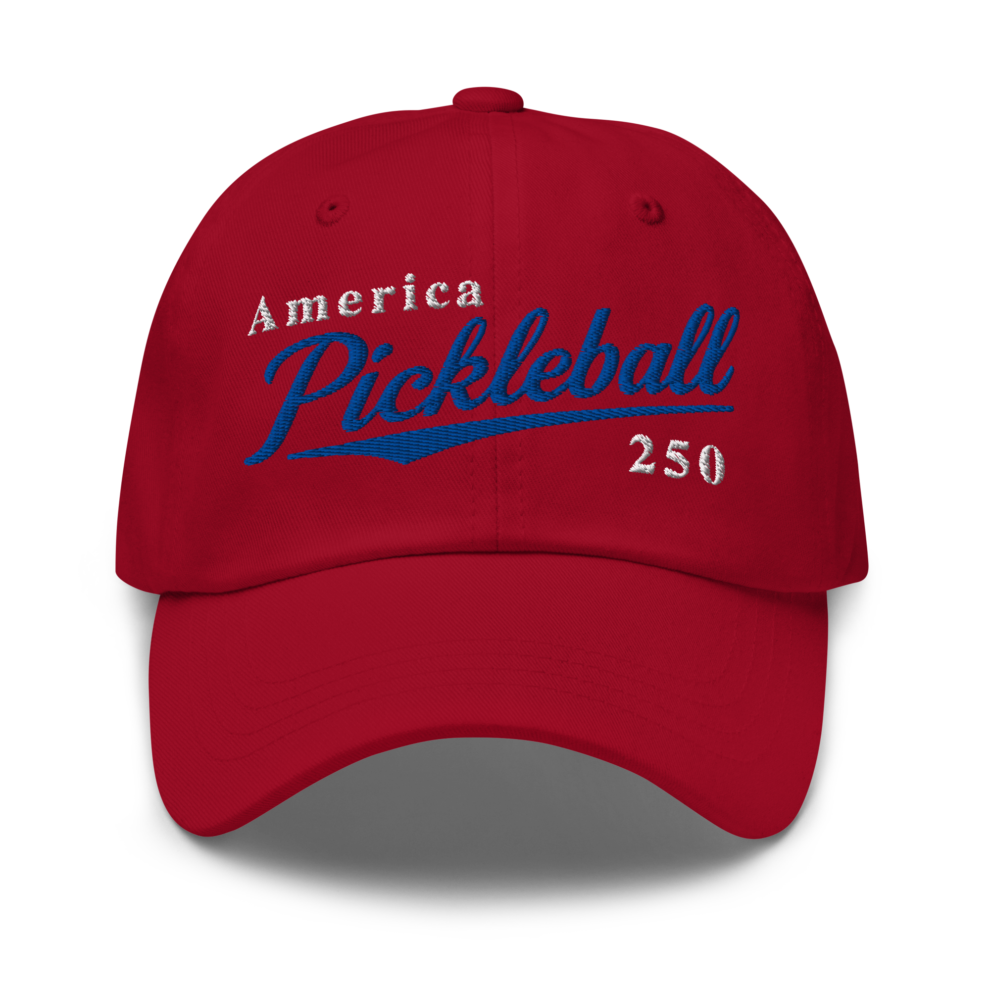 America Pickleball 250 Embroidered Dad Hat — Classic. Patriotic. Court Ready.