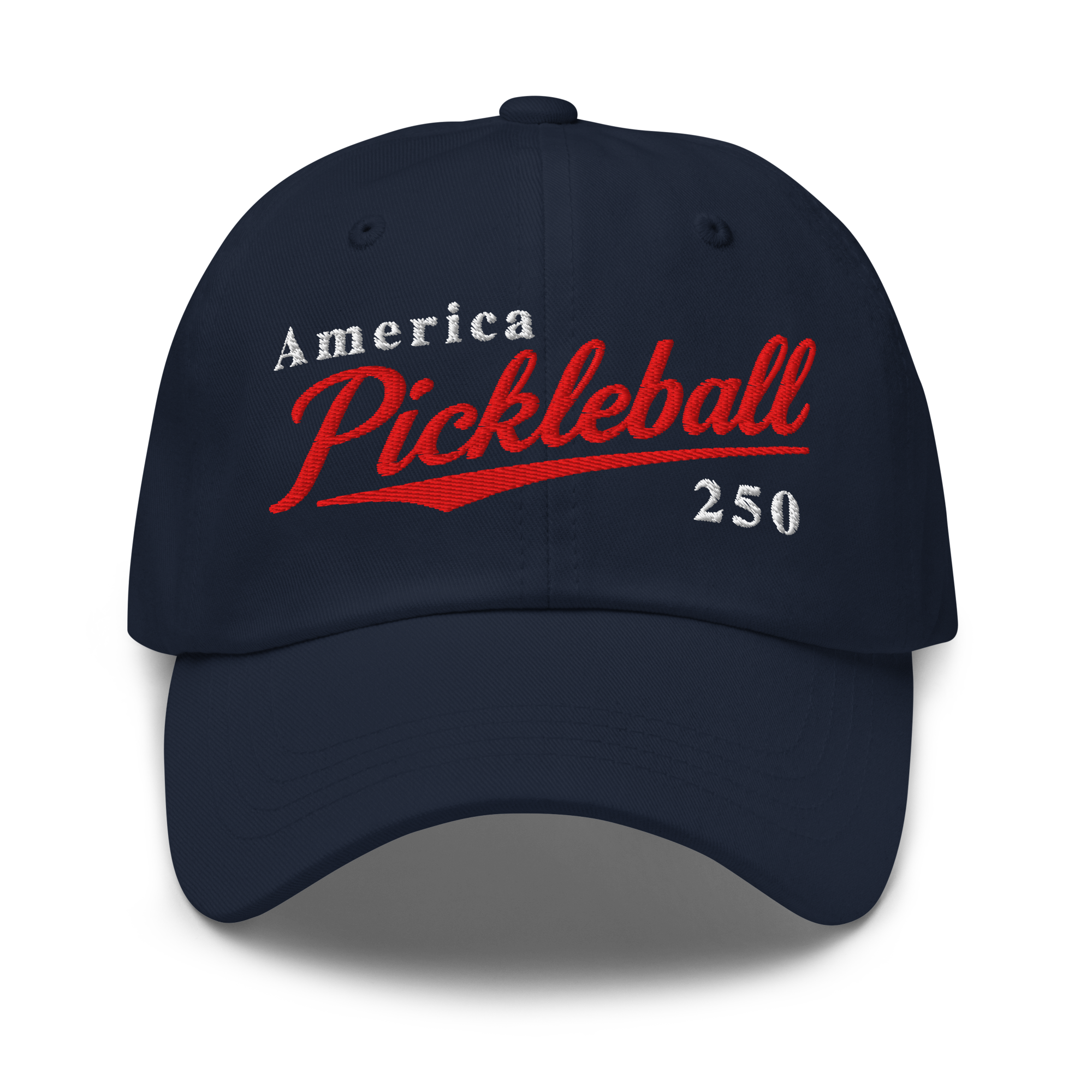 America Pickleball 250 Embroidered Dad Hat — Classic. Patriotic. Court Ready.