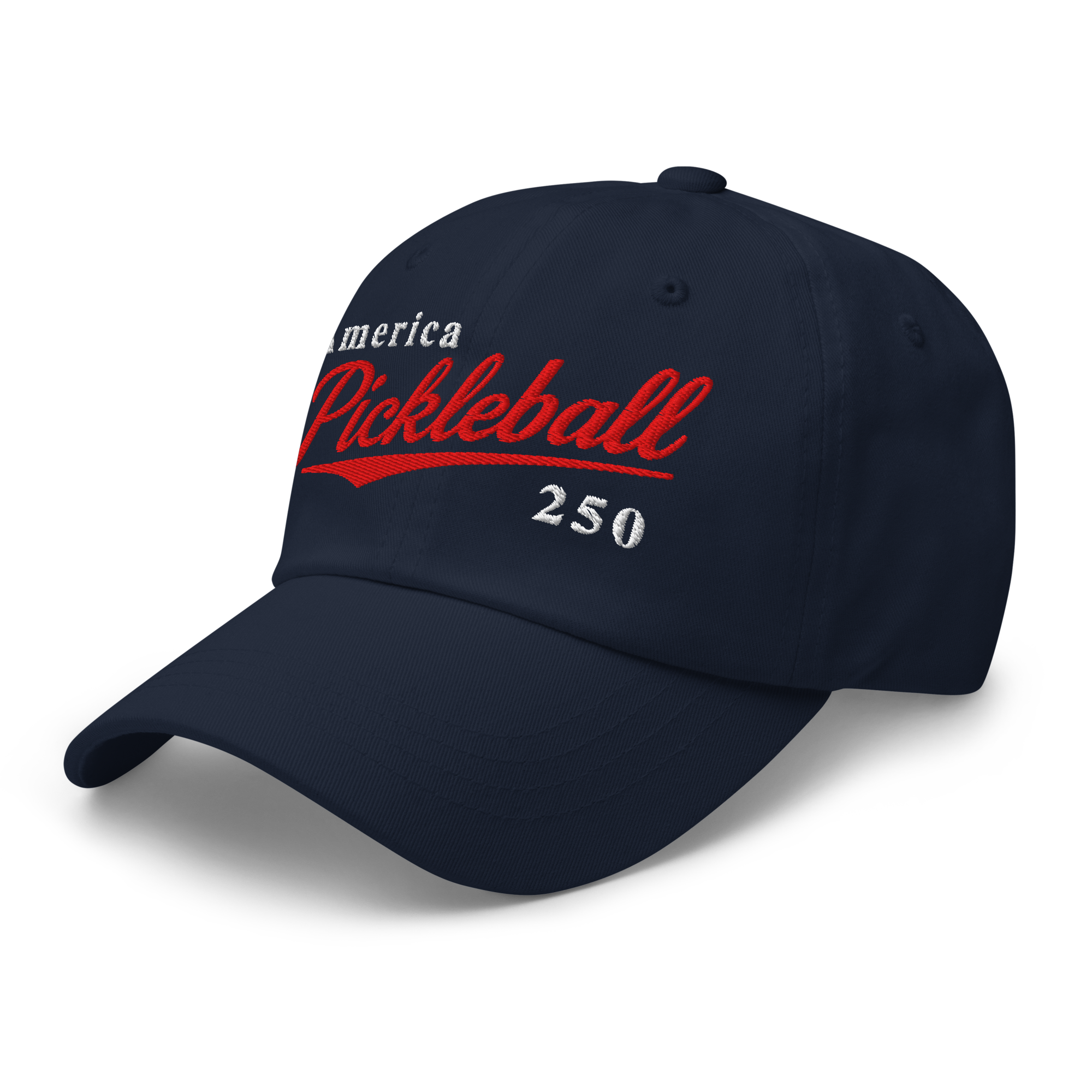 America Pickleball 250 Embroidered Dad Hat — Classic. Patriotic. Court Ready.