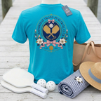 Bainbridge Island Pickleball Club Floral Crest Est. 1965 Tee — Member of the Most Historic Club in the Game