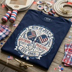 4th of July Southern Pickleball Tee — Est. 1965, Where Dixie Meets the Dink