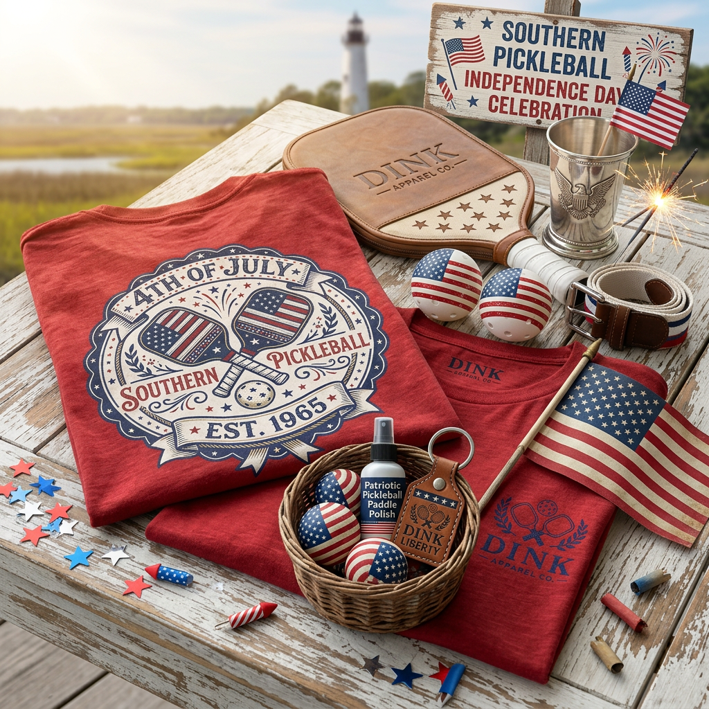 4th of July Southern Pickleball Tee — Est. 1965, Where Dixie Meets the Dink