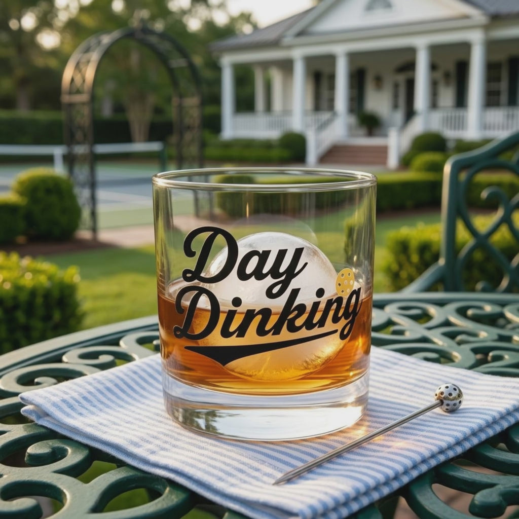 Day Dinking Lowball/Rock Glass — For the Player Who Earned This