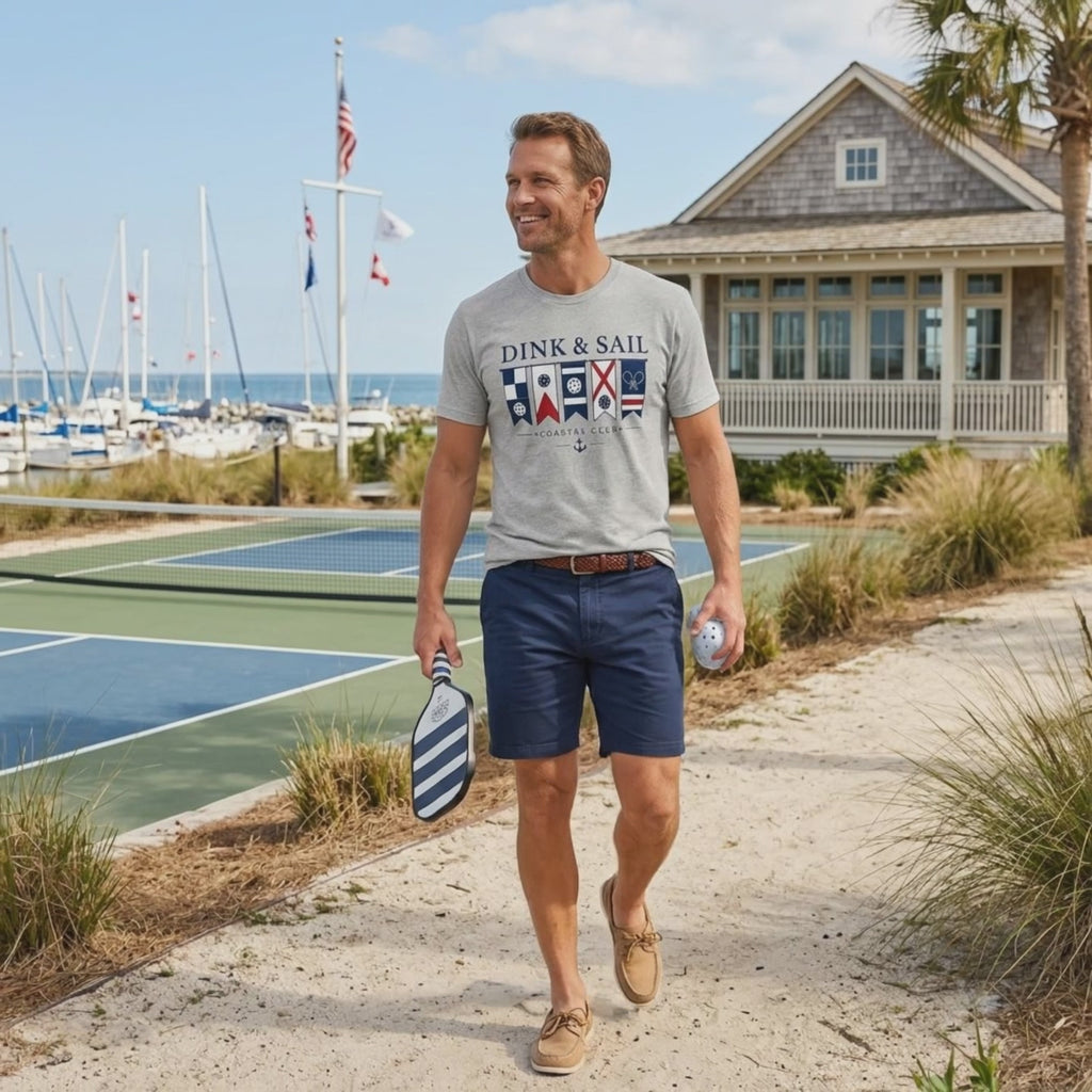 Dink & Sail Tee — For the Player Who Rules the Court and Commands the Water