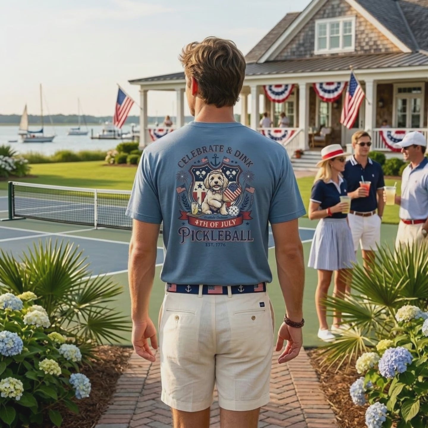 Celebrate & Dink 4th of July Pickleball Tee — Est. 1776, Dinking Since Independence