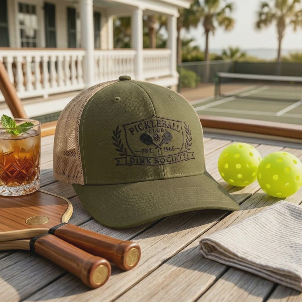 Dink Society Pickleball Club Trucker Hat — Est. 1965, Members Only