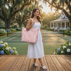 Magnolia Court Court to Veranda Oversized Pickleball Weekender Bag — From the Baseline to the Back Porch in One Gorgeous Bag