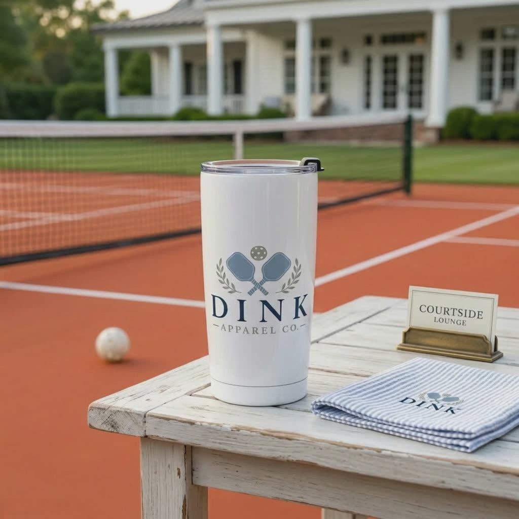 Dink Apparel Co. Signature 20oz Stainless Steel Tumbler — For the Player Who Takes Their Hydration as Seriously as Their Dink