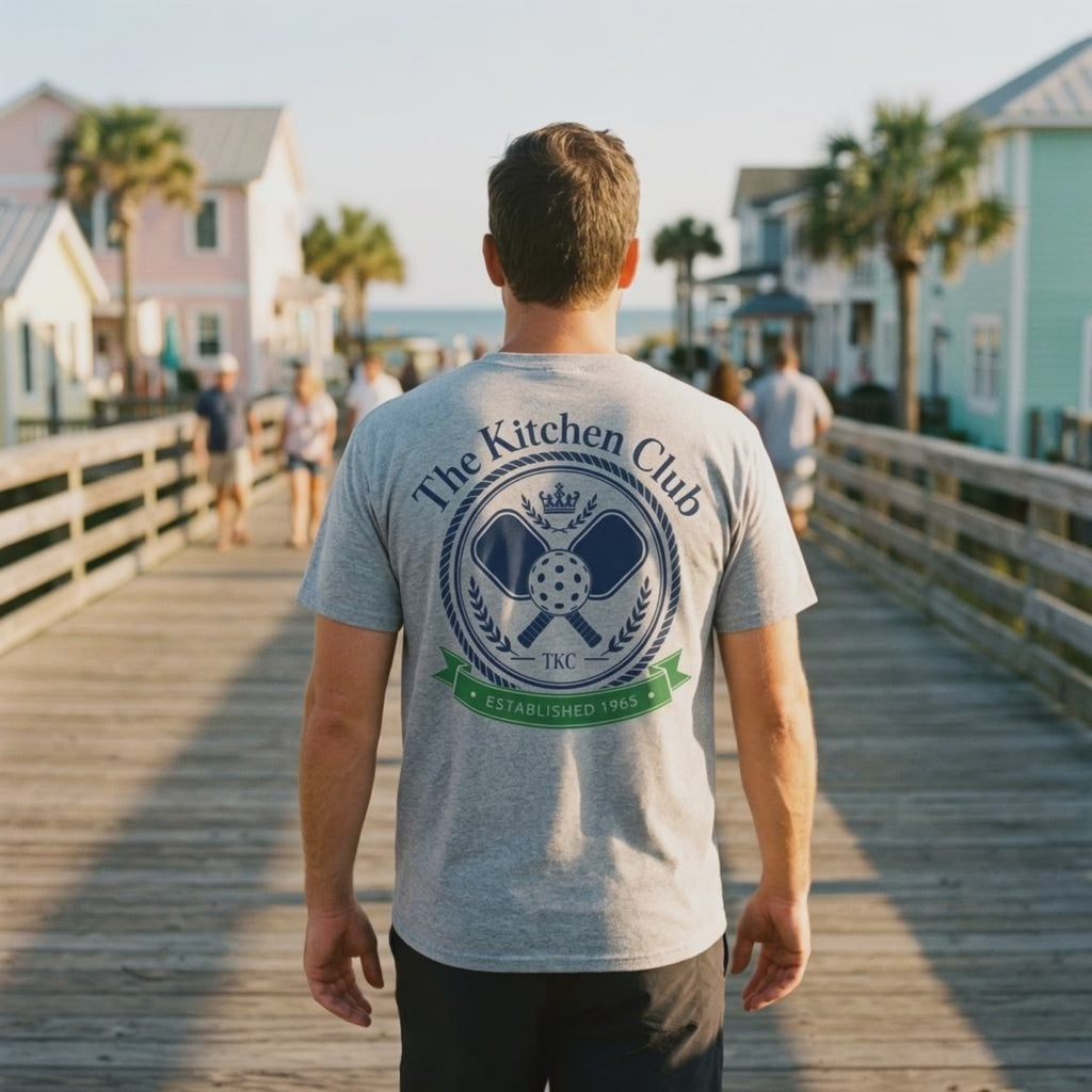 The Kitchen Club TKC Royal Crest Tee — Est. 1965, Where the Real Game Is Won