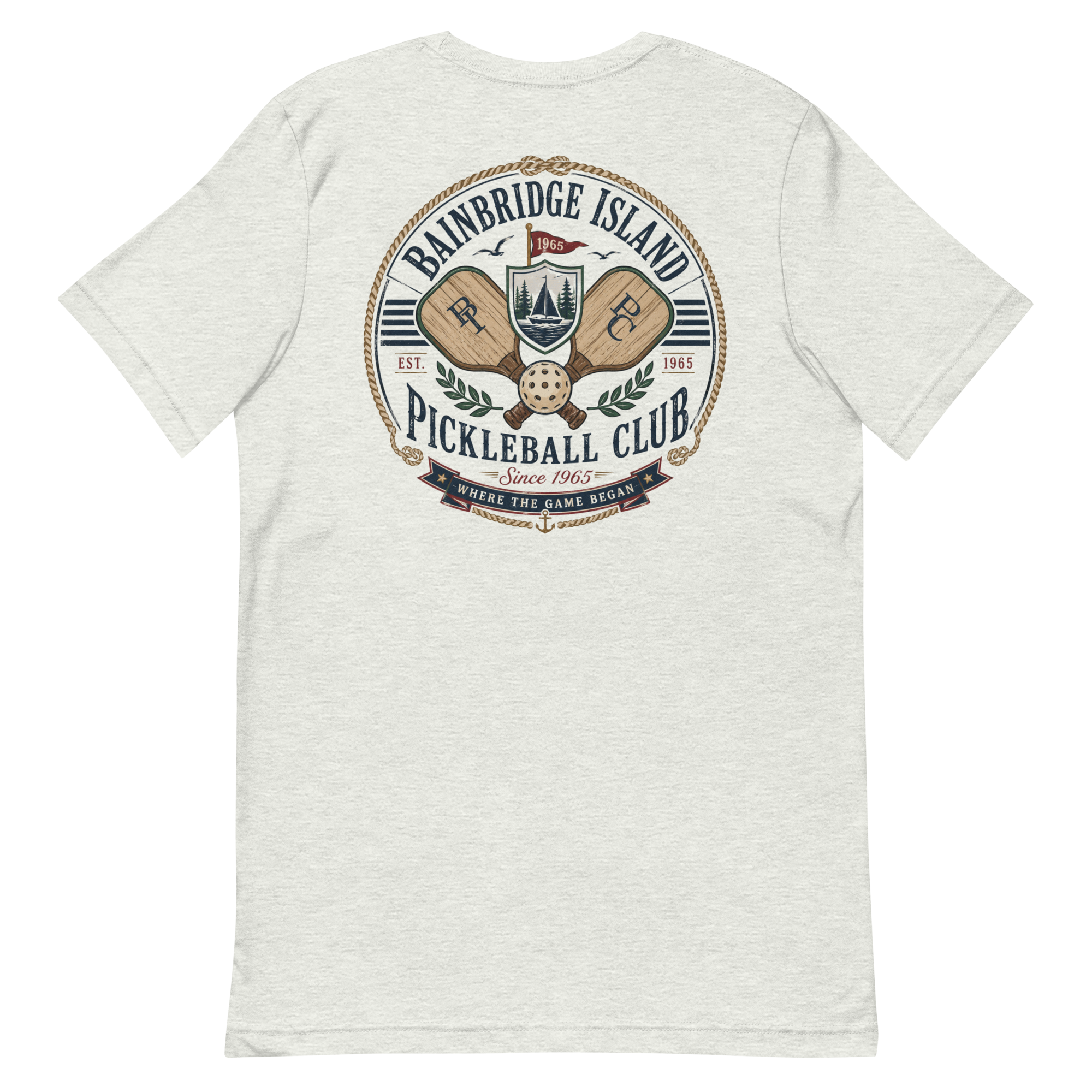 Bainbridge Island Pickleball Club Tee — Where the Game Began