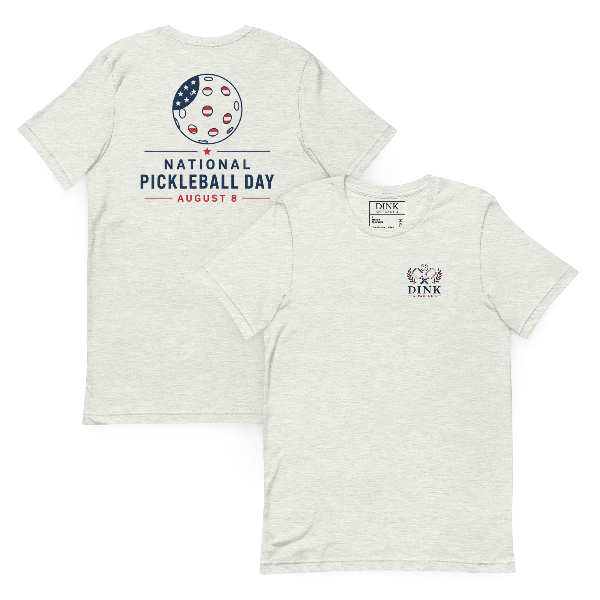 National Pickleball Day Tee — August 8 | Stars, Stripes, and the Perfect Dink