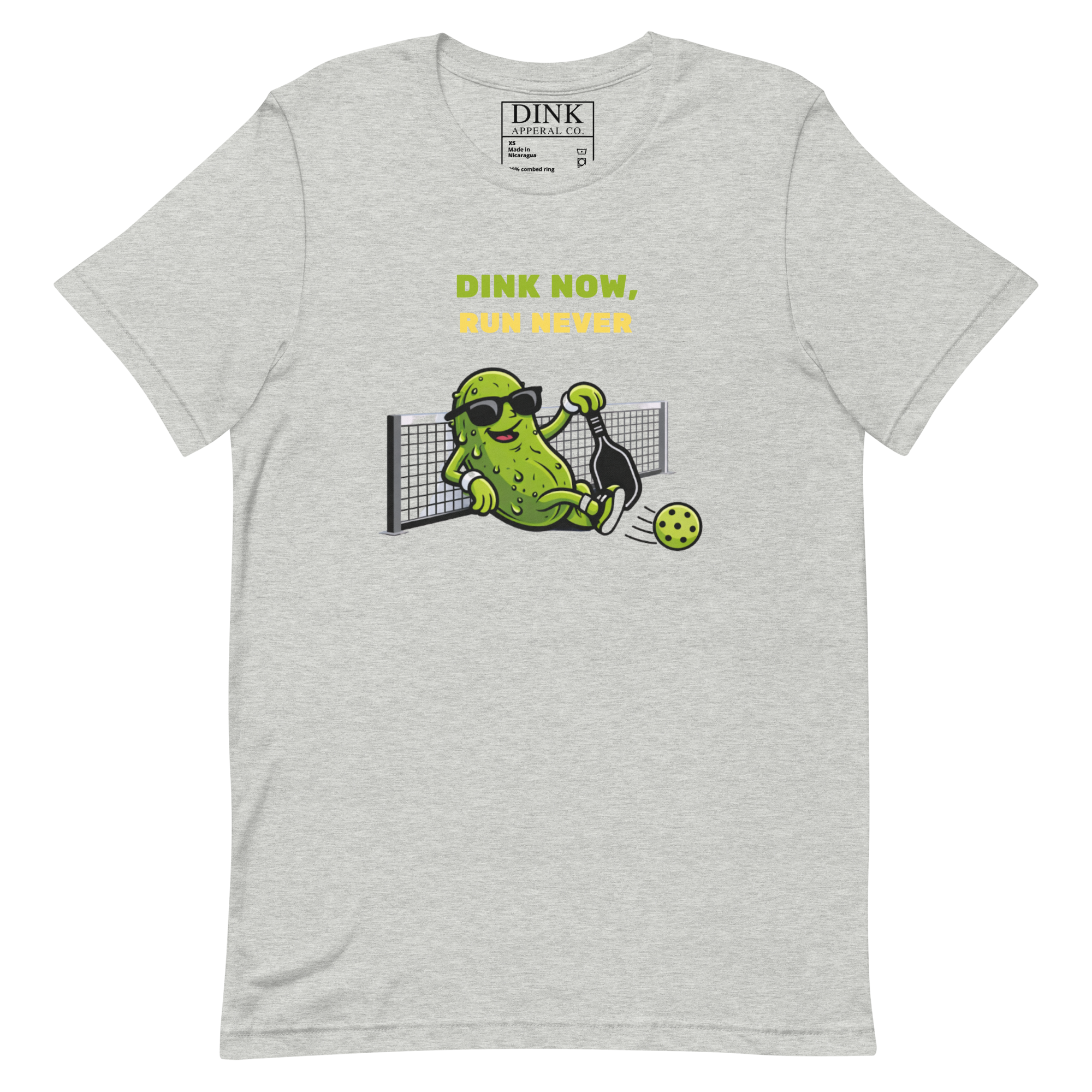Dink Now, Run Never Tee — Strategic Laziness, Perfected