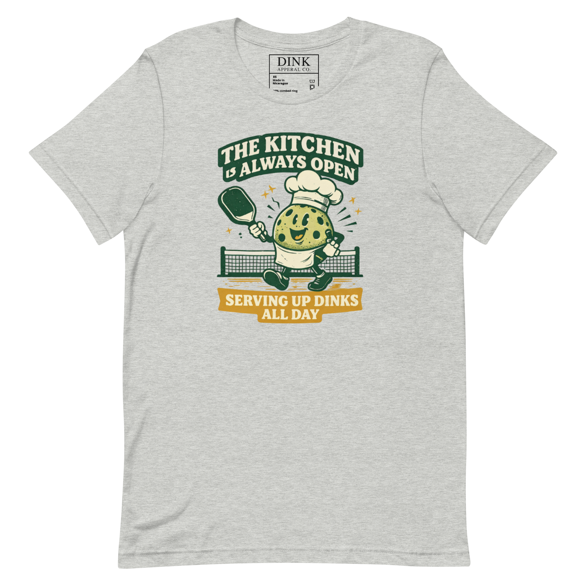 The Kitchen Is Always Open Tee — Serving Up Dinks All Day