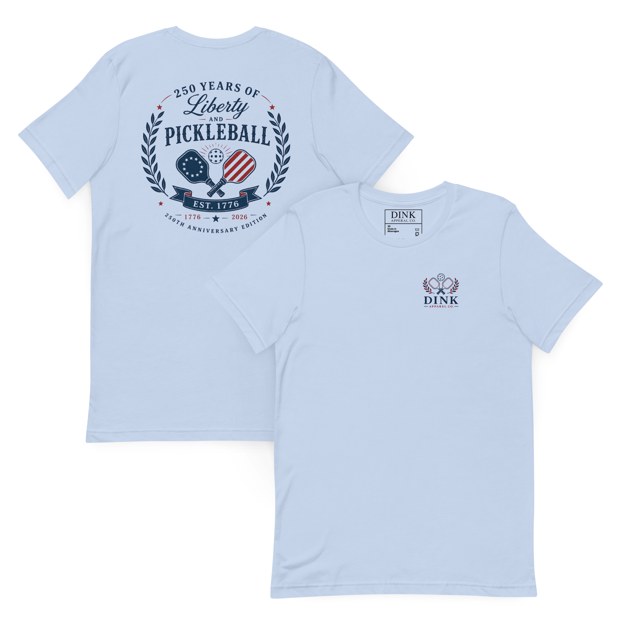 250 Years of Liberty and Pickleball Tee — Est. 1776 | 250th Anniversary Edition